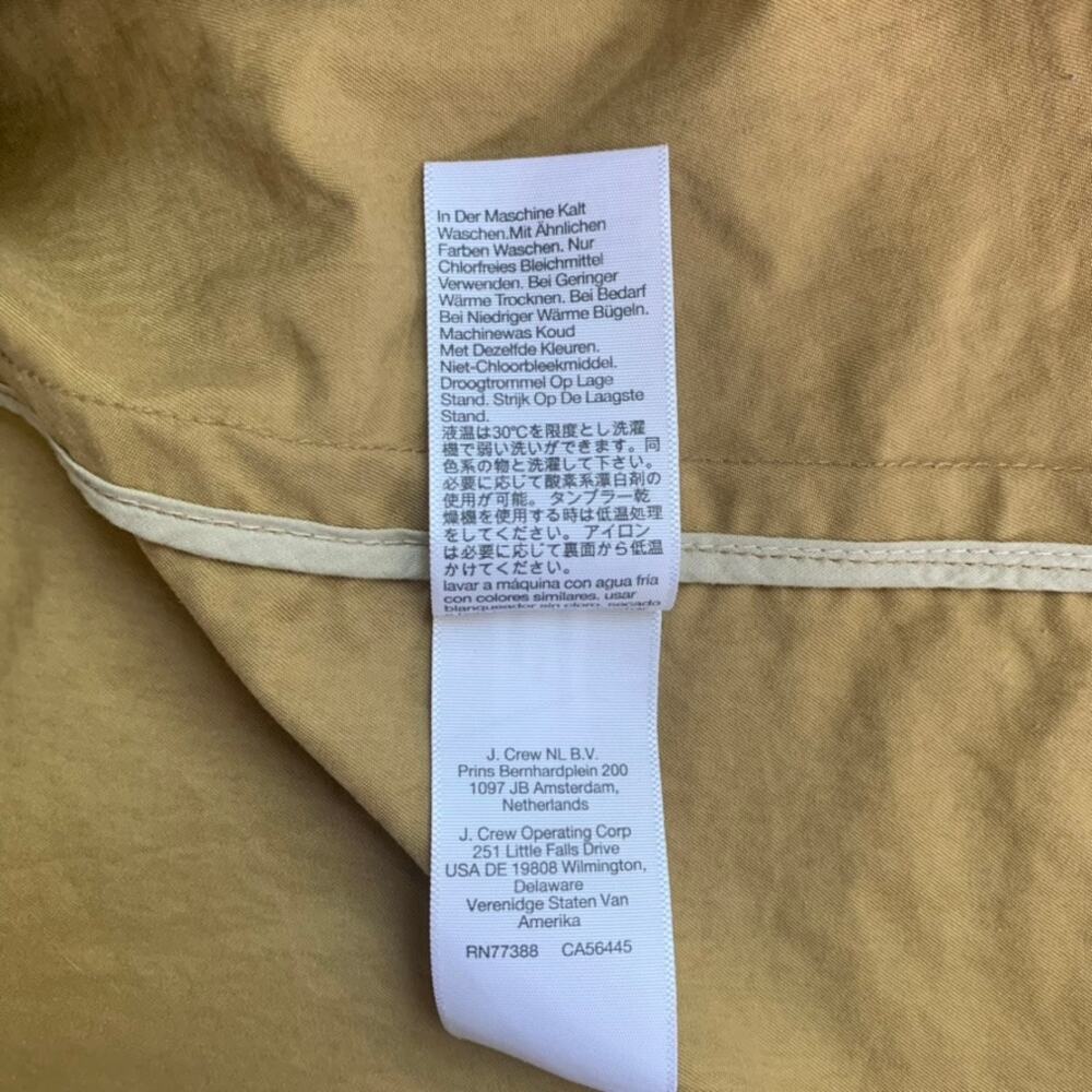 Madewell Signature Trench Coat Small Tan Belted Double Breasted Classic Jacket - Picture 8 of 8